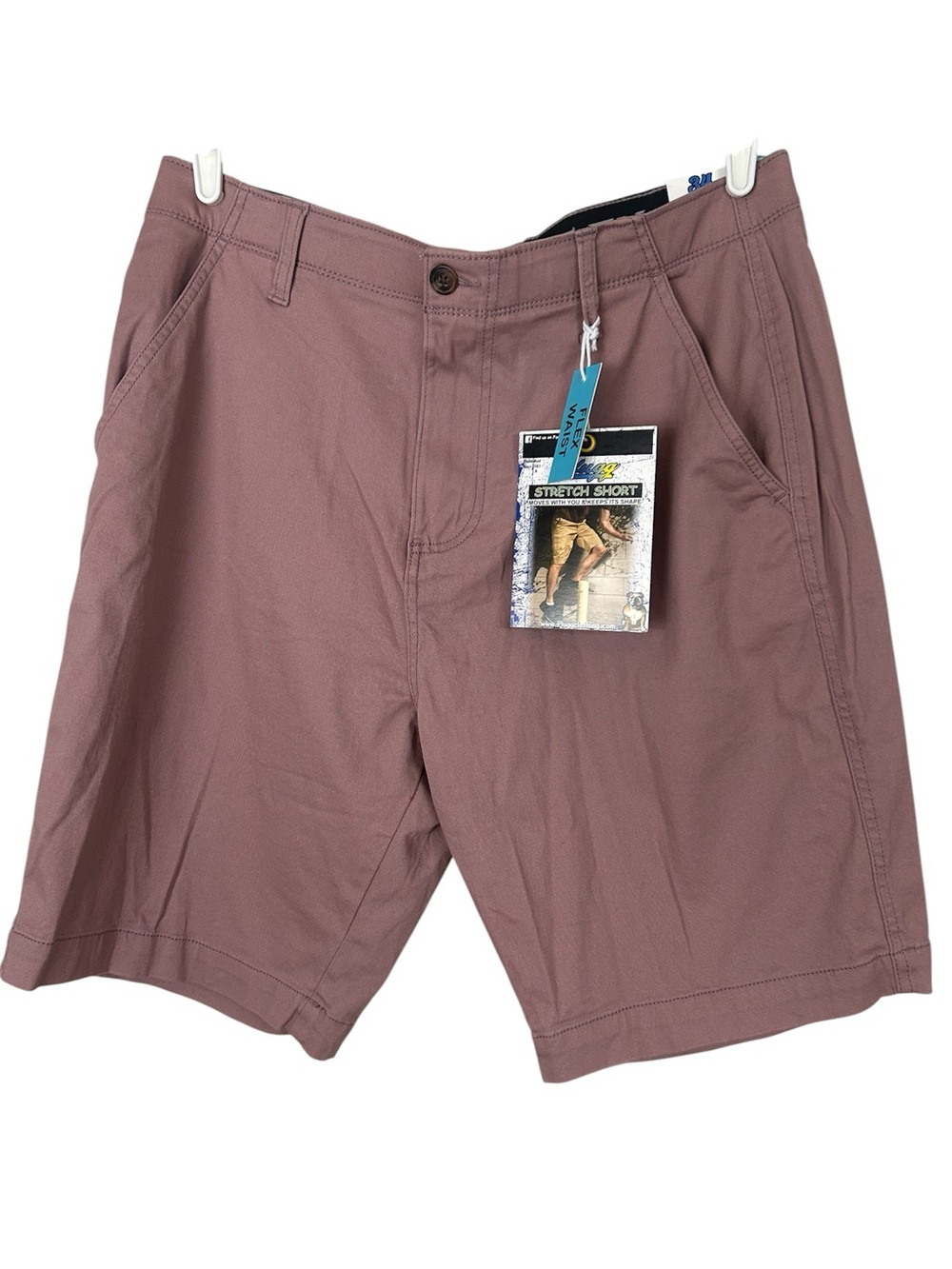 Plugg Stretch Casual Men’s Shorts in Mauve